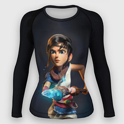 Рашгард женский Боевитая Кена, цвет: 3D-принт