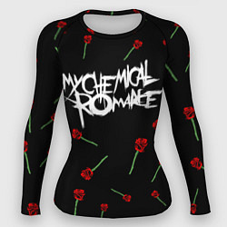 Рашгард женский MY CHEMICAL ROMANCE РОЗЫ MCR ROSES, цвет: 3D-принт