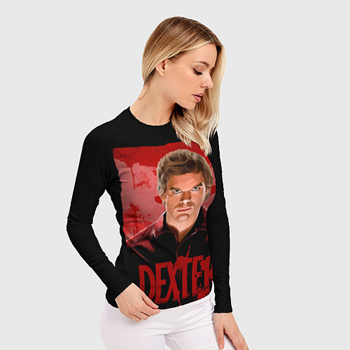 Женский рашгард Dexter Декстер портрет постер / 3D-принт – фото 3