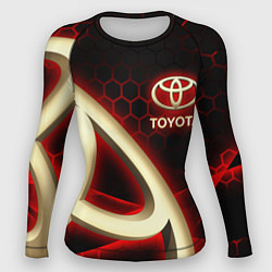 Рашгард женский Тойота Toyota, цвет: 3D-принт