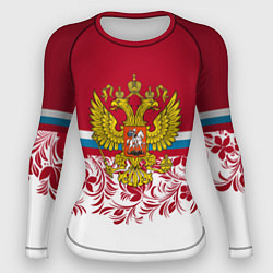 Рашгард женский Российский герб, цвет: 3D-принт