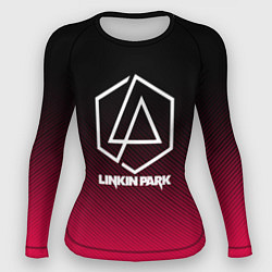 Рашгард женский LINKIN PARK LOGO CARBON, цвет: 3D-принт