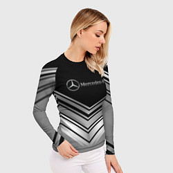 Рашгард женский Mercedes-Benz Текстура, цвет: 3D-принт — фото 2