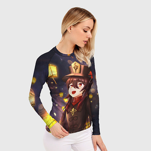 Женский рашгард Ху Тао Genshin Impact / 3D-принт – фото 3