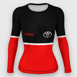 Рашгард женский Toyota Два цвета, цвет: 3D-принт