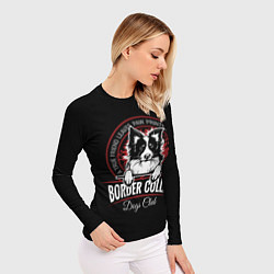 Рашгард женский Бордер-Колли Border Collie, цвет: 3D-принт — фото 2
