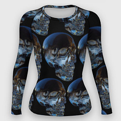 Рашгард женский Vanguard skull pattern 2022, цвет: 3D-принт