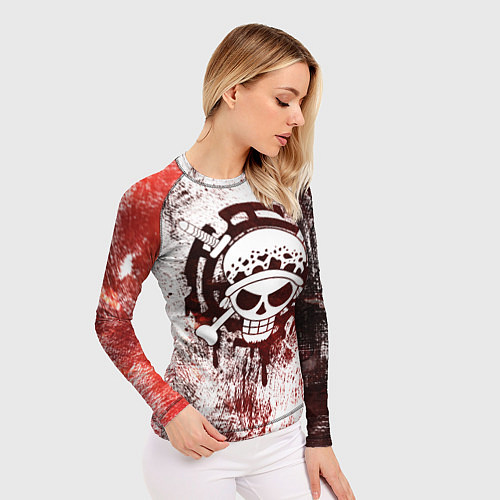 Женский рашгард Трафальгар Ло Пираты сердца Весёлый Роджер / 3D-принт – фото 3