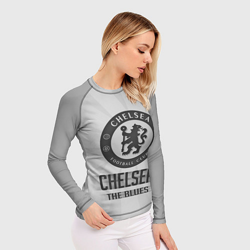 Женский рашгард Chelsea FC Graphite Theme / 3D-принт – фото 3