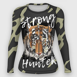 Рашгард женский Strong tiger, цвет: 3D-принт