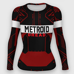 Рашгард женский Metroid Dread Black Red Logo, цвет: 3D-принт
