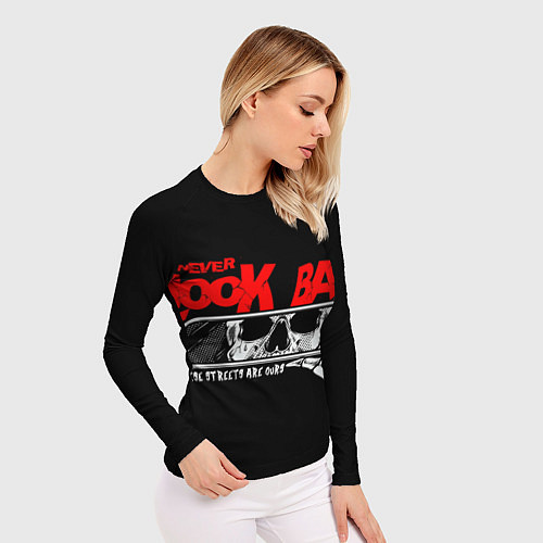 Женский рашгард Никогда не смотри назад / 3D-принт – фото 3