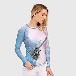 Рашгард женский Все кончается Рок вечен, цвет: 3D-принт — фото 2