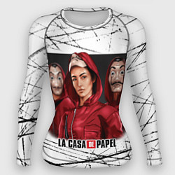 Женский рашгард СЕРИАЛ БУМАЖНЫЙ ДОМ LA CASA DE PAPEL BELLA CIAO