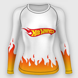 Рашгард женский Hot Wheels Logo Fire, цвет: 3D-принт