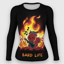 Рашгард женский Белка играет музыку, цвет: 3D-принт