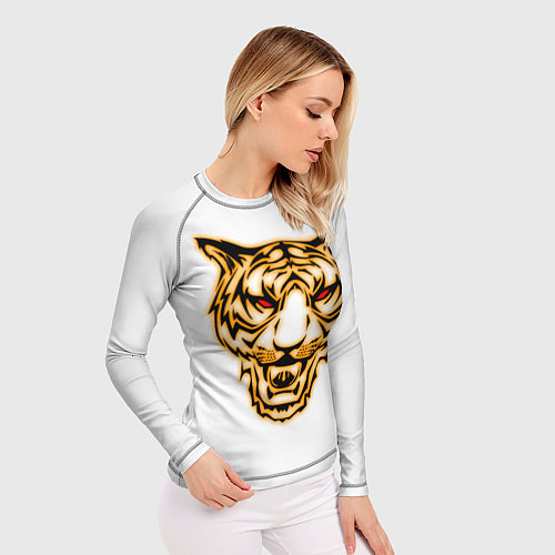Женский рашгард Тигр с классным и уникальным дизайном в крутом сти / 3D-принт – фото 3