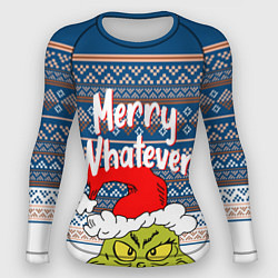 Рашгард женский MERRY WHATEVER GRINCH, цвет: 3D-принт