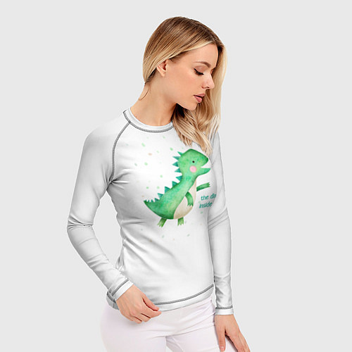 Женский рашгард Dino inside / 3D-принт – фото 3
