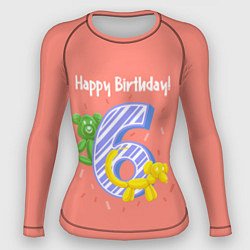 Рашгард женский Шестой день рождения, цвет: 3D-принт