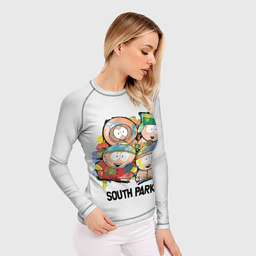 Женский рашгард South Park - Южный парк краски / 3D-принт – фото 3