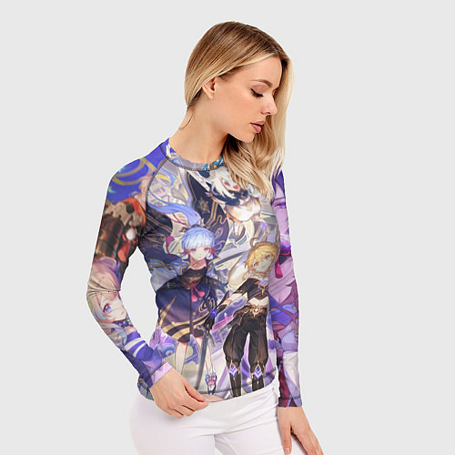 Женский рашгард Genshin Impact - Арка Инадзумы / 3D-принт – фото 3