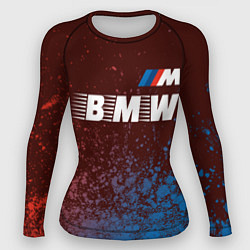Рашгард женский БМВ BMW - Краски, цвет: 3D-принт