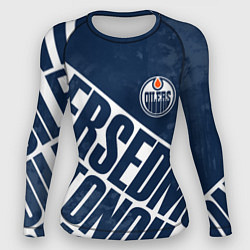 Рашгард женский Edmonton Oilers , Эдмонтон Ойлерз, цвет: 3D-принт