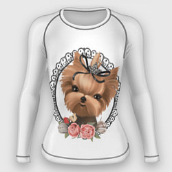 Рашгард женский Йорк в рамке, цвет: 3D-принт