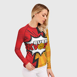 Рашгард женский Бабл квас сила, цвет: 3D-принт — фото 2