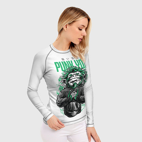 Женский рашгард Punk you! / 3D-принт – фото 3