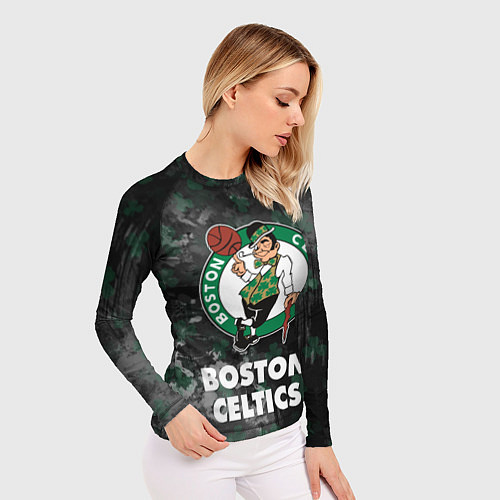 Женский рашгард Бостон Селтикс, Boston Celtics, НБА / 3D-принт – фото 3