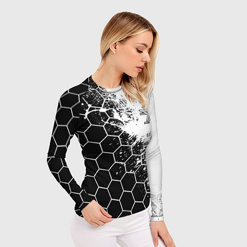 Женский рашгард Peugeot Соты / 3D-принт – фото 3