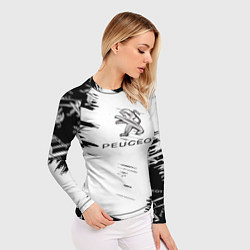 Рашгард женский Peugeot Auto Бренд, цвет: 3D-принт — фото 2