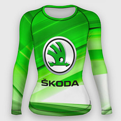 Рашгард женский Skoda texture, цвет: 3D-принт