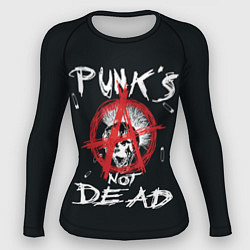 Рашгард женский Punks Not Dead Анархия, цвет: 3D-принт