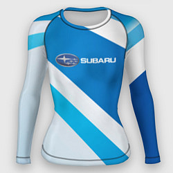 Рашгард женский Subaru Logo спорт, цвет: 3D-принт
