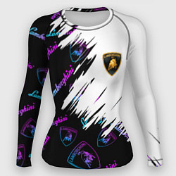 Женский рашгард Lamborghini pattern gradient