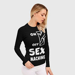 Рашгард женский SEX MACHINE Секс Машина, цвет: 3D-принт — фото 2