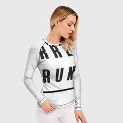Рашгард женский Run! forrest! run! Форест Гамп, цвет: 3D-принт — фото 2