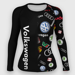 Рашгард женский Volkswagen Group Half Pattern, цвет: 3D-принт
