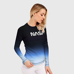 Рашгард женский NASA с МКС, цвет: 3D-принт — фото 2