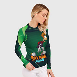 Рашгард женский Rayman Legends Green, цвет: 3D-принт — фото 2