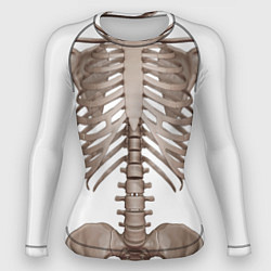 Рашгард женский Анатомия Скелет, цвет: 3D-принт