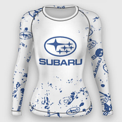 Рашгард женский Subaru брызги, цвет: 3D-принт