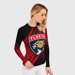 Рашгард женский Florida Panthers, Флорида Пантерз, NHL, цвет: 3D-принт — фото 2