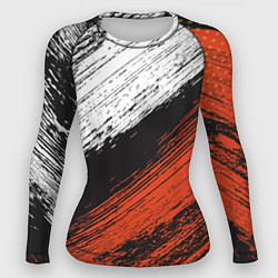 Женский рашгард БЕЛО-РЫЖИЙ ГРАНЖ