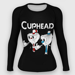 Рашгард женский Cuphead грозные ребята из Криминального чтива, цвет: 3D-принт