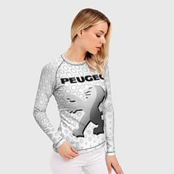 Рашгард женский PEUGEOT Соты, цвет: 3D-принт — фото 2