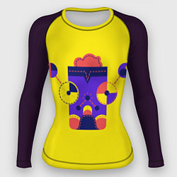 Рашгард женский Абстрактный персонаж, цвет: 3D-принт